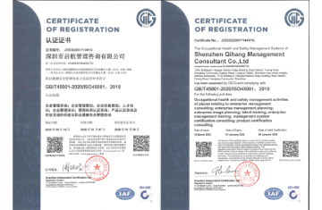 启航ISO45001职业健康安全管理体系认证